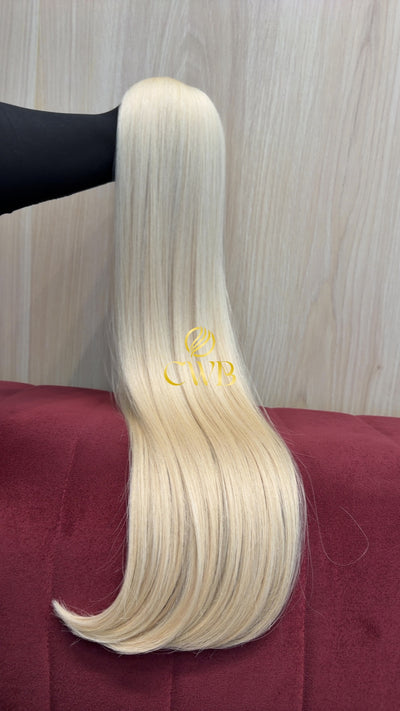 Cabelo Loiro Descolorido Claro 73cm 111g Brasileiro do Sul