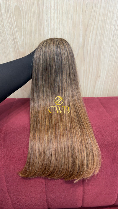 Cabelo Loiro Descolorido Mesclado 50cm 103g Brasileiro do Sul