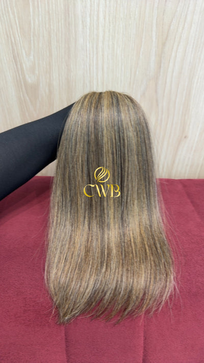 Cabelo Loiro Descolorido Mesclado 38cm 73g Brasileiro do Sul