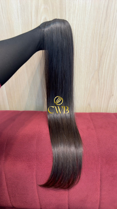 Cabelo Castanho Médio 68cm 82g Brasileiro do Sul