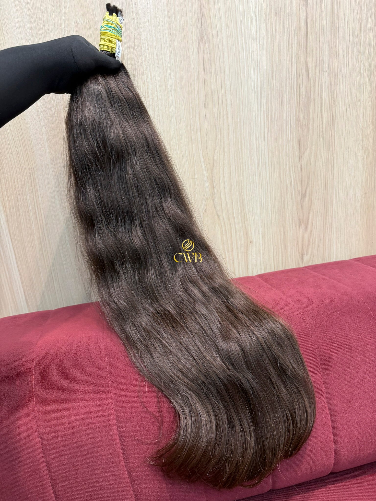 Cabelo Castanho Natural Claro 77cm 213g Brasileiro do Sul
