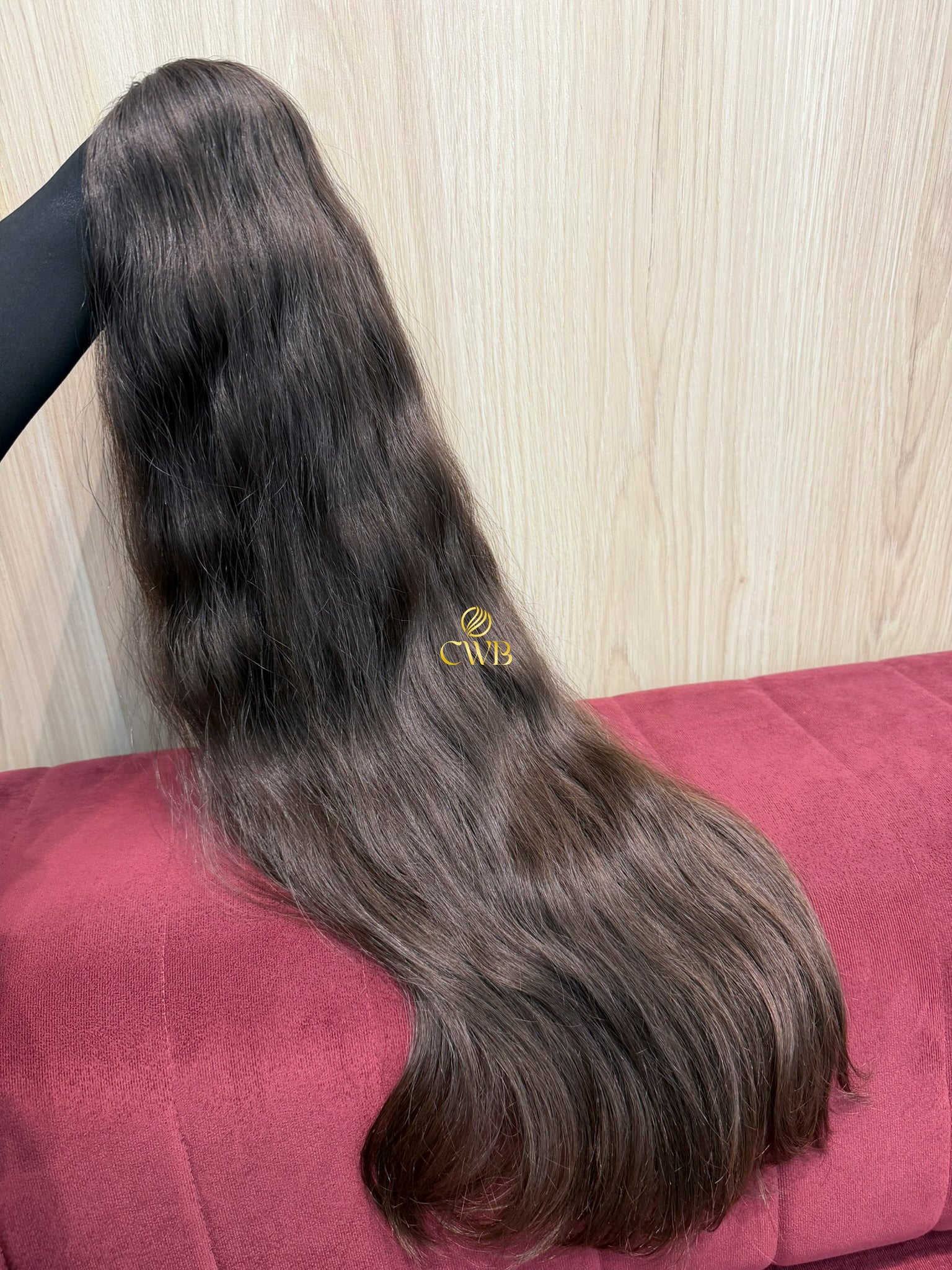 Cabelo Castanho Natural Claro 77cm 213g Brasileiro do Sul