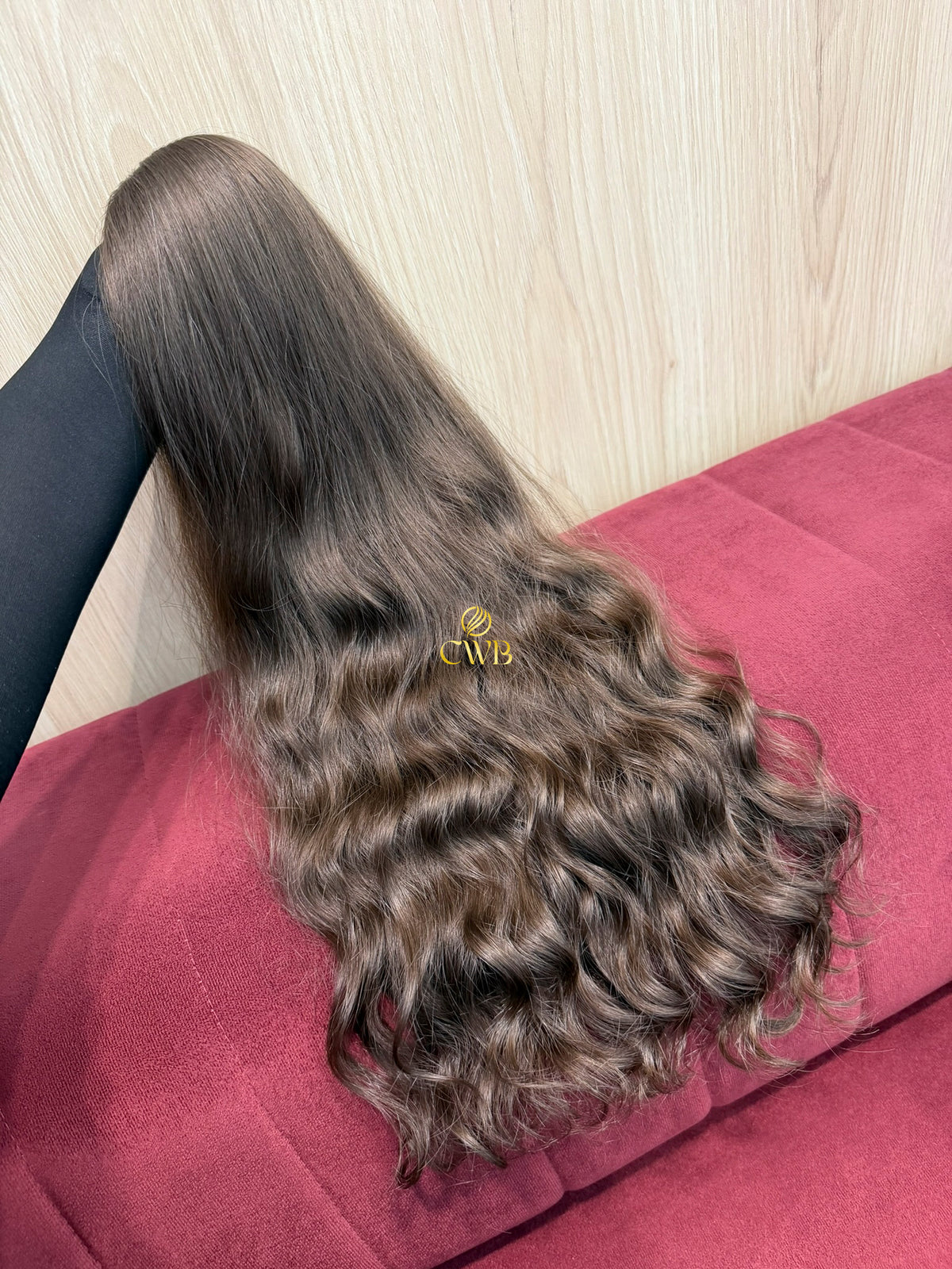 Cabelo Loiro Natural Escuro 60cm 208g Ondulado Brasileiro do Sul