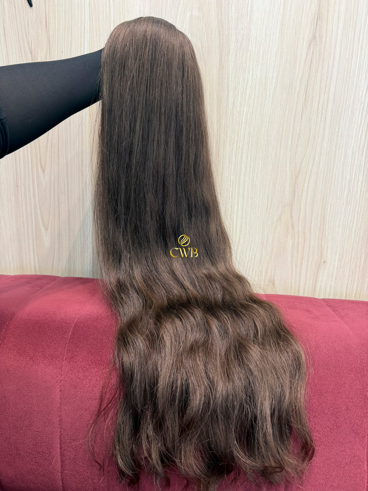 Cabelo Castanho Natural Claro 90cm 194g Brasileiro do Sul