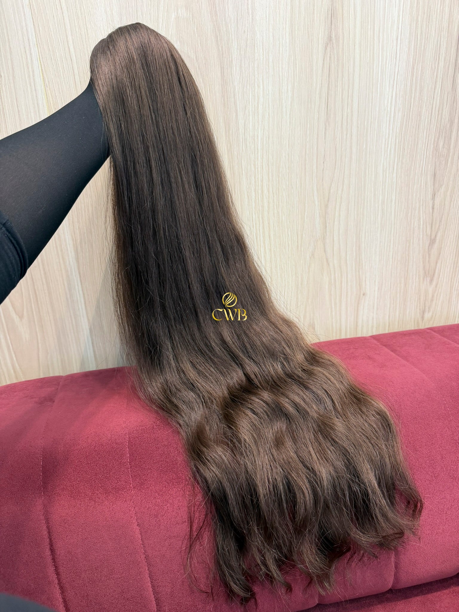 Cabelo Castanho Natural Claro 90cm 194g Brasileiro do Sul