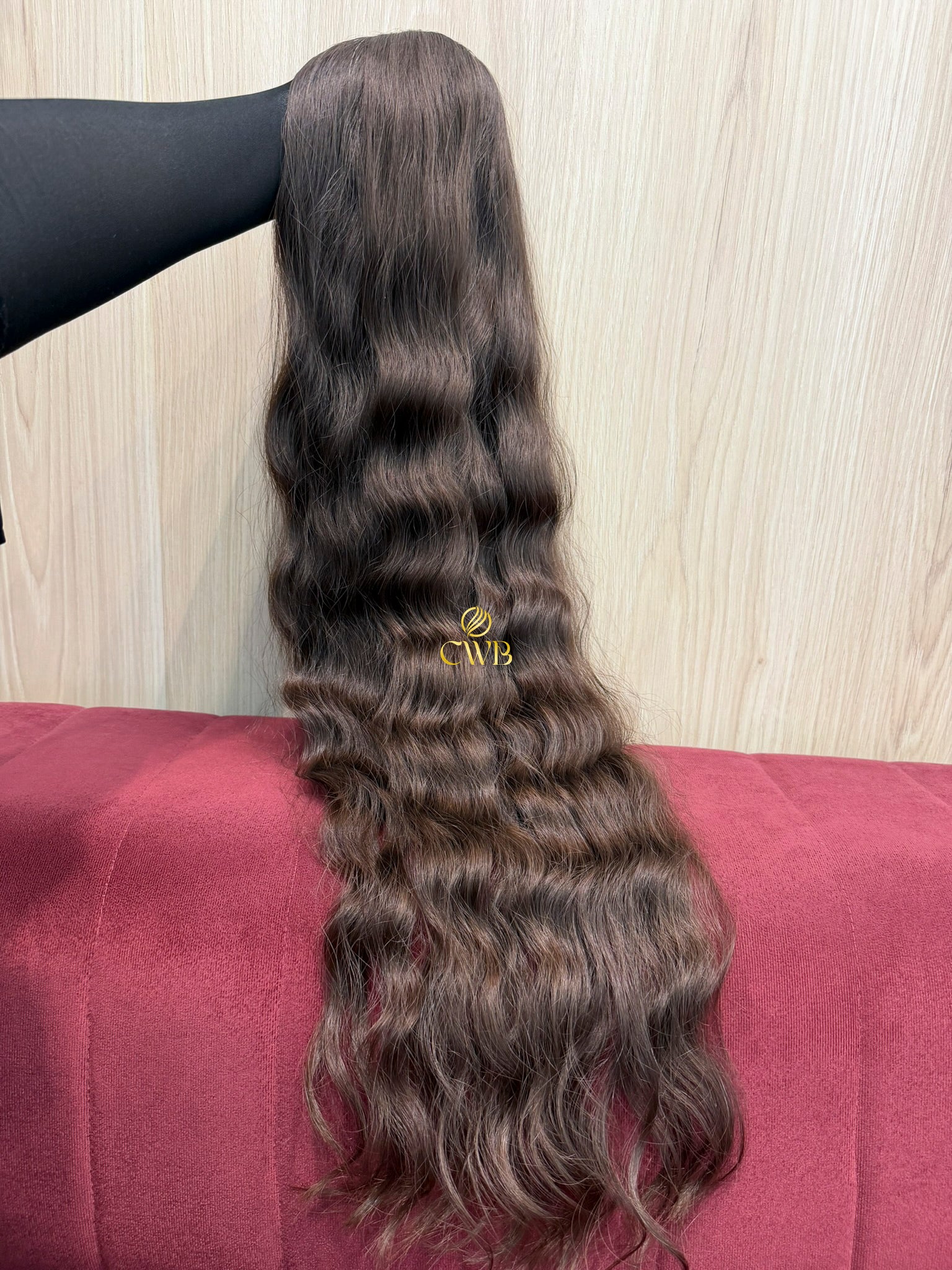 Cabelo Castanho Natural Claro 84cm 174g Brasileiro do Sul