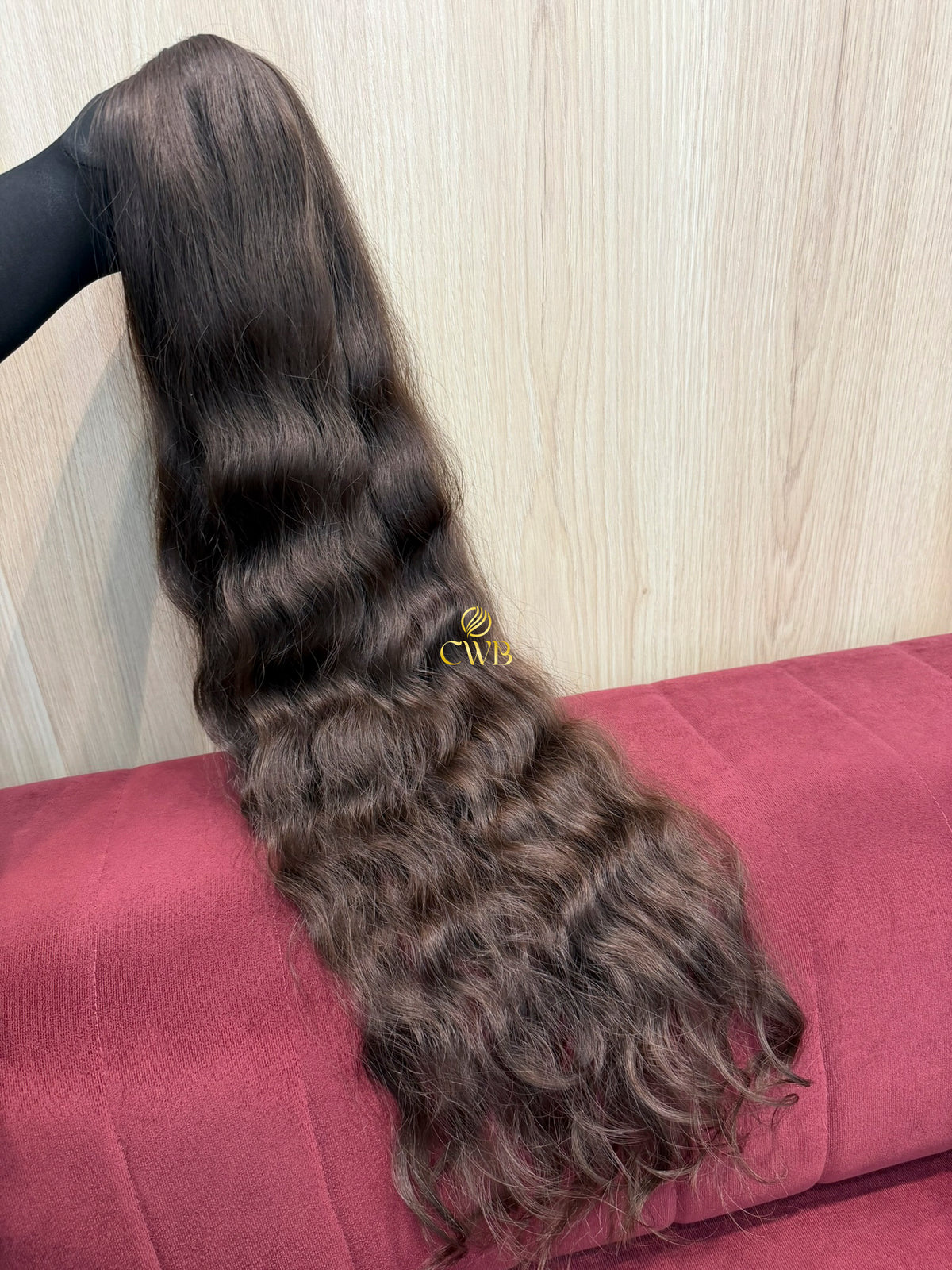 Cabelo Castanho Natural Claro 84cm 174g Brasileiro do Sul