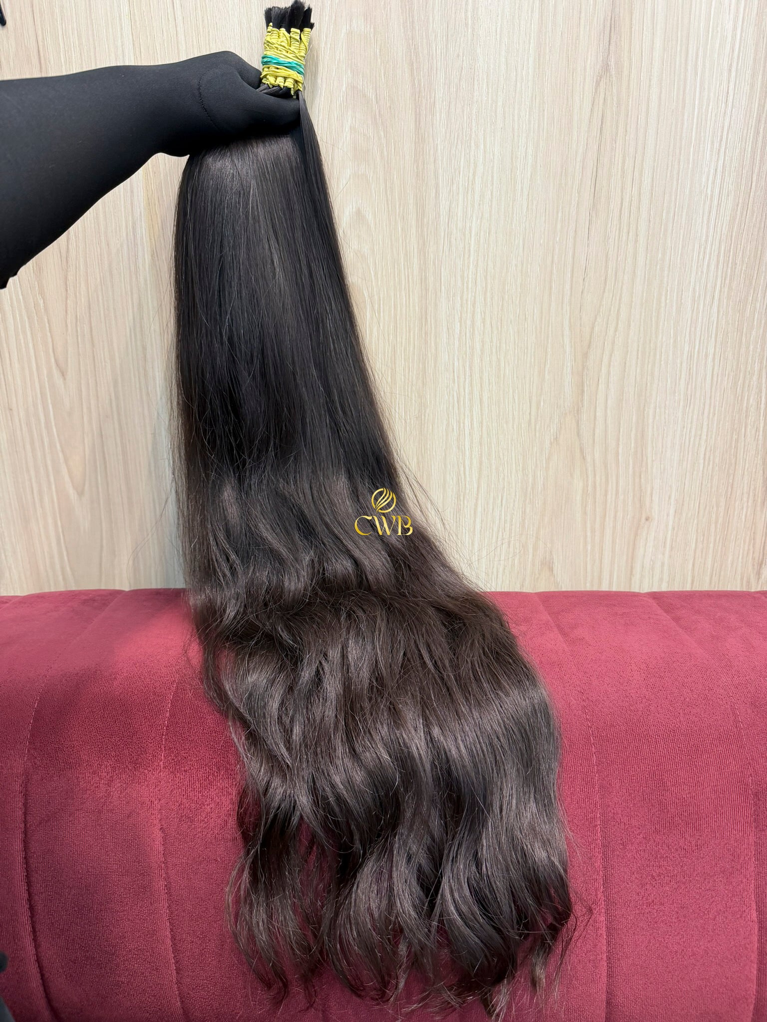 Cabelo Castanho Natural Médio 93cm 246g Brasileiro do Sul