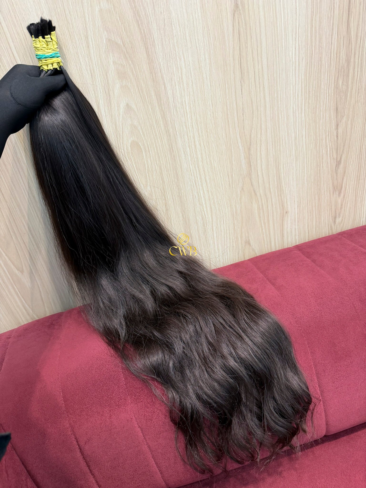 Cabelo Castanho Natural Médio 93cm 246g Brasileiro do Sul