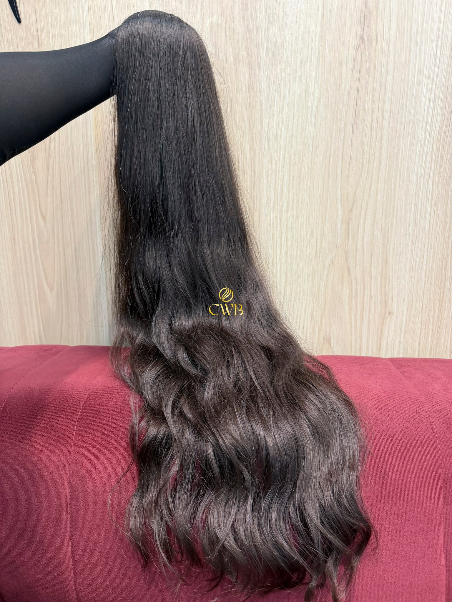 Cabelo Castanho Natural Médio 93cm 246g Brasileiro do Sul