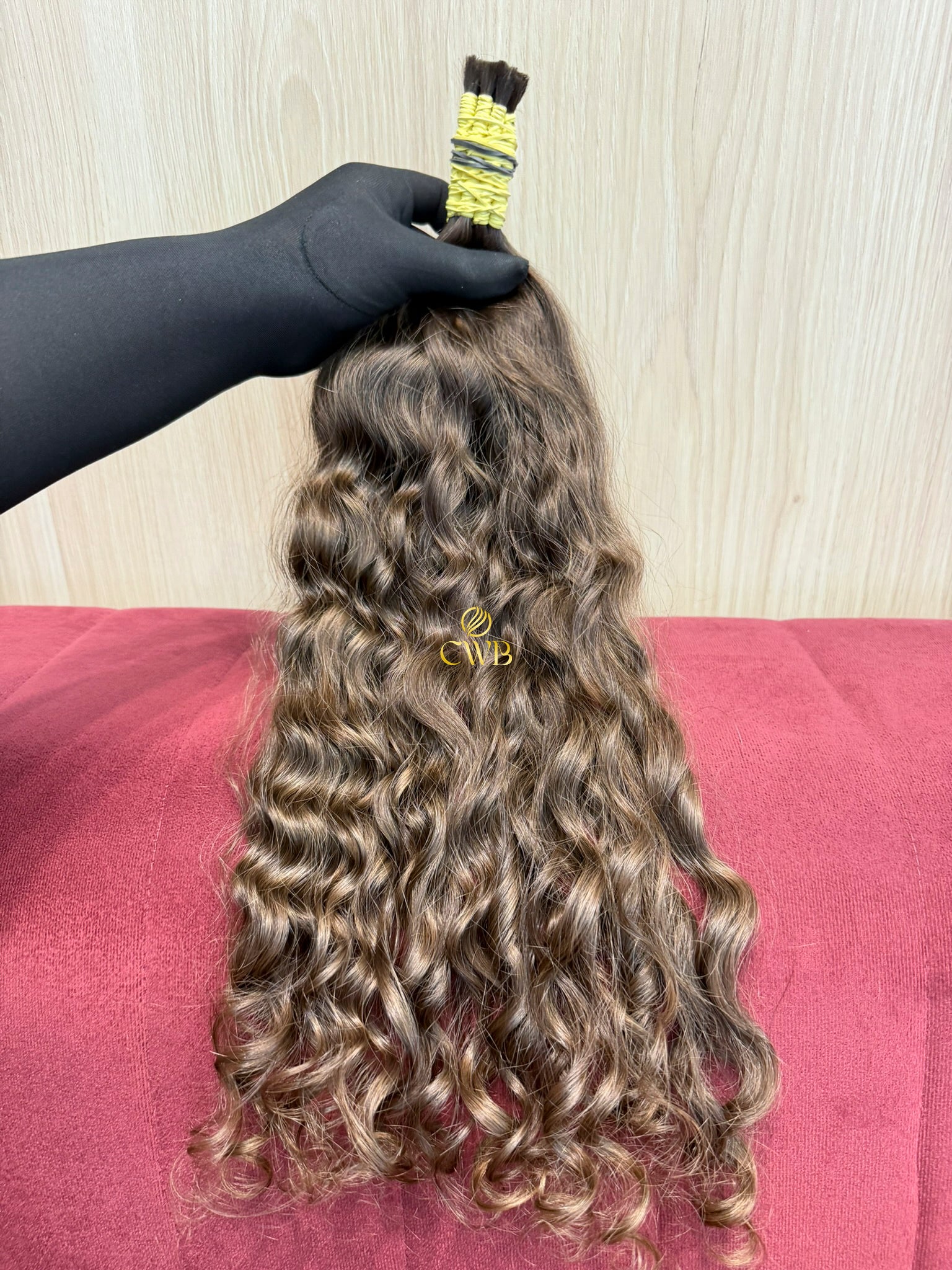 Cabelo Loiro Natural Médio 52cm 112g Cacheado Brasileiro do Sul