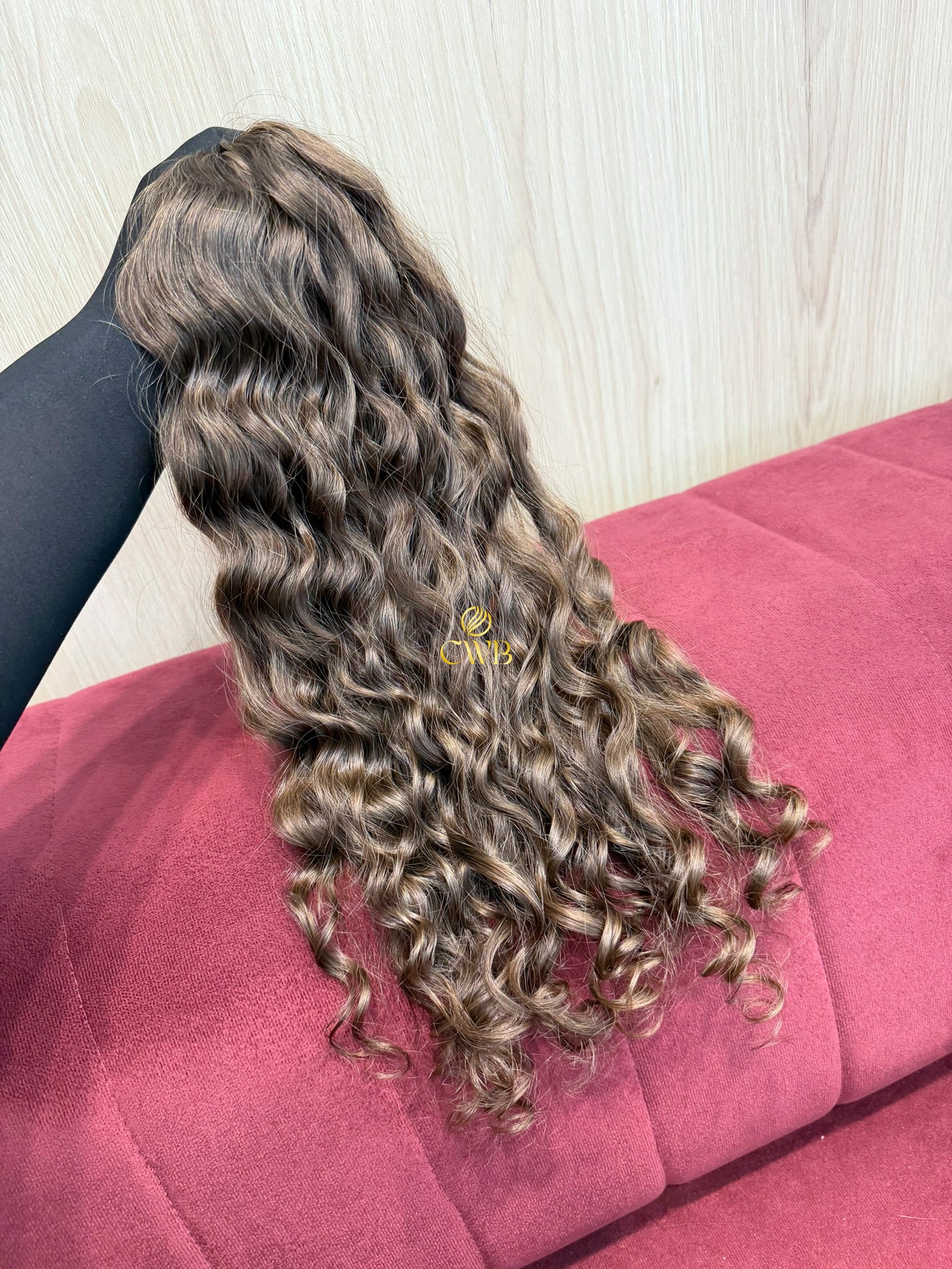Cabelo Loiro Natural Médio 52cm 112g Cacheado Brasileiro do Sul