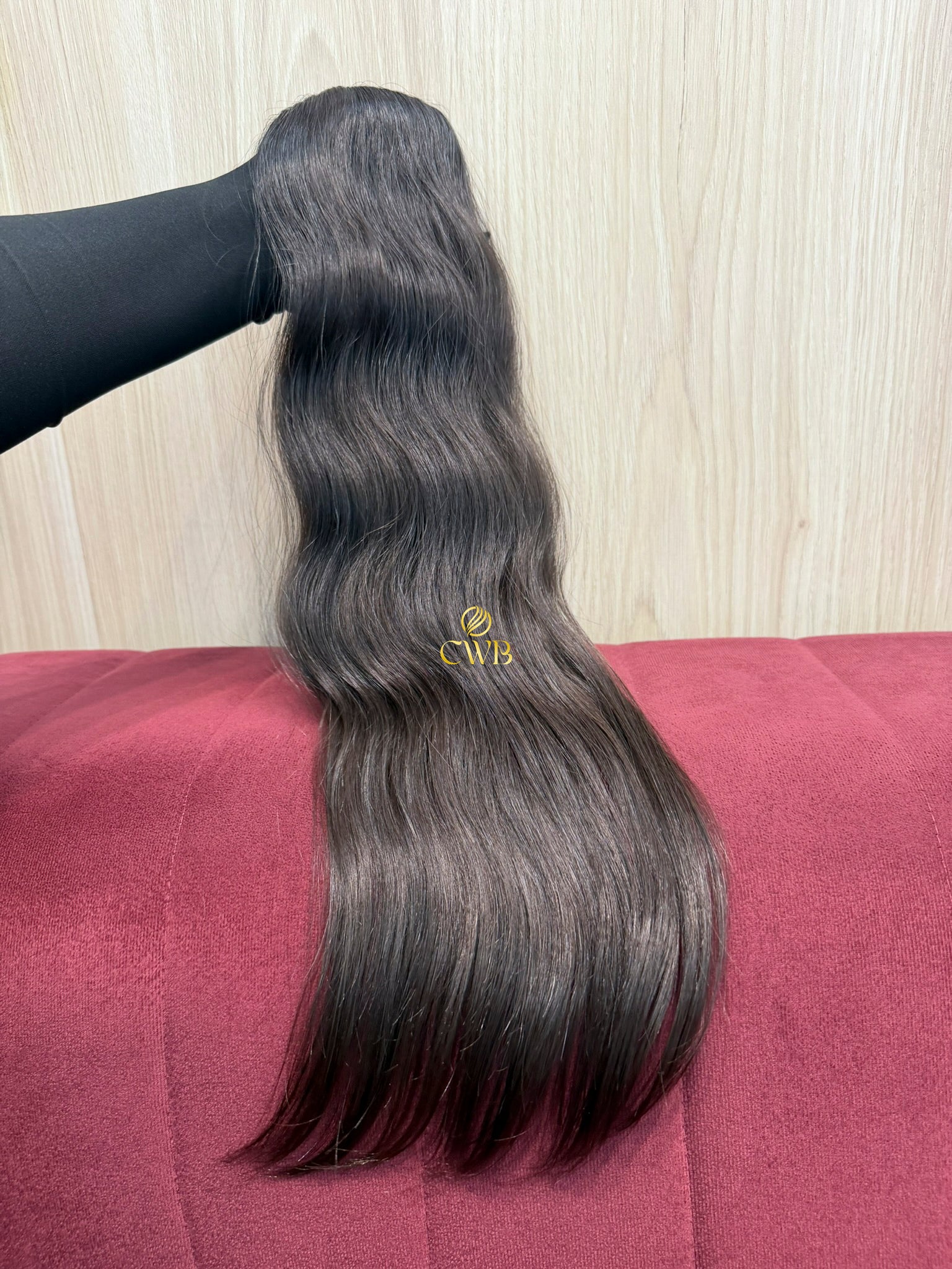 Cabelo Castanho Natural Médio 60cm 91g Brasileiro do Sul