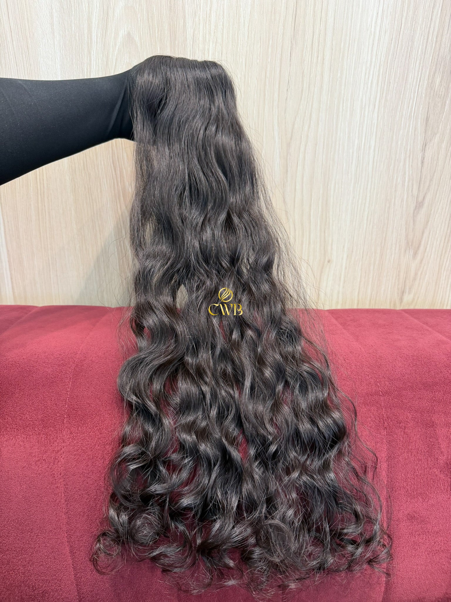 Cabelo Castanho Escuro 62cm 67g Brasileiro do Sul