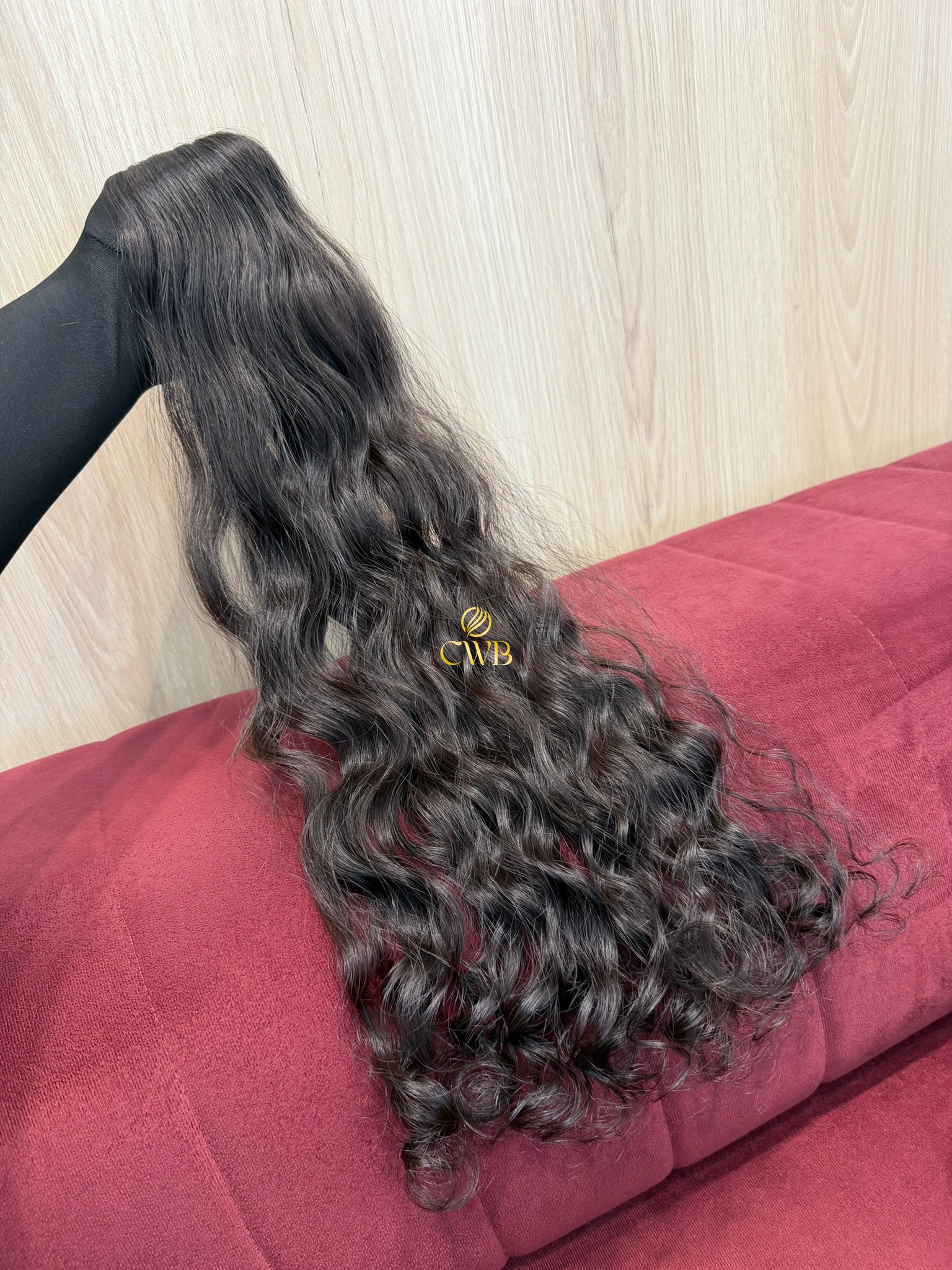 Cabelo Castanho Escuro 62cm 67g Brasileiro do Sul