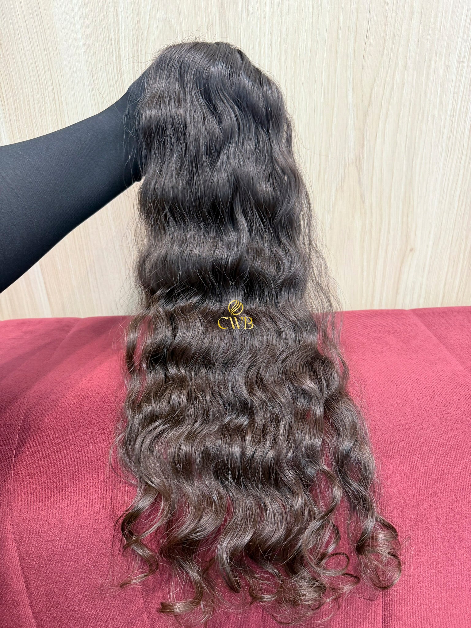 Cabelo Castanho Natural Claro 56cm 87g Brasileiro do Sul