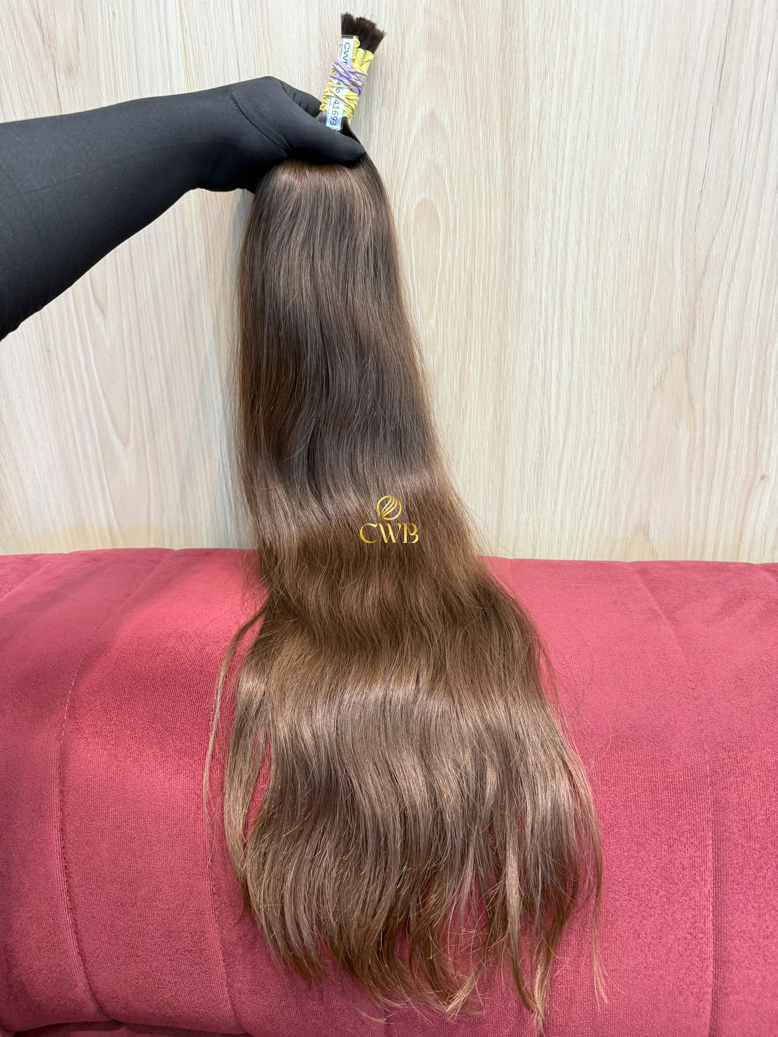 Cabelo Loiro Natural Escuro 74cm 129g Ondulado Brasileiro do Sul