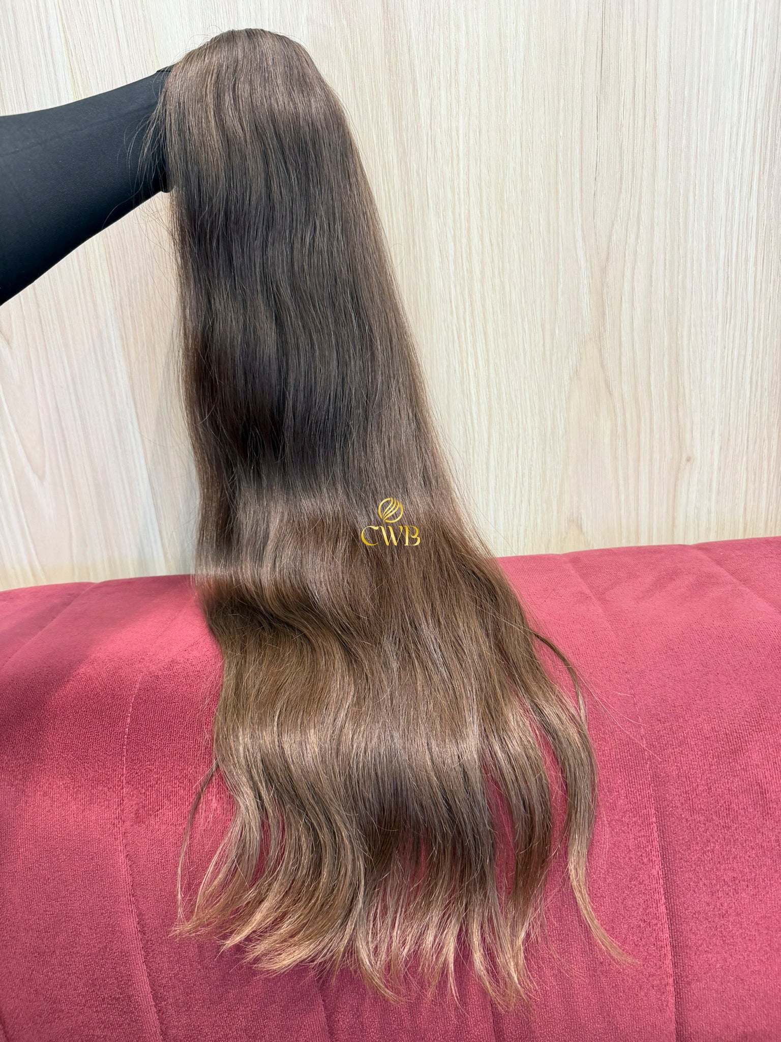 Cabelo Loiro Natural Escuro 74cm 129g Ondulado Brasileiro do Sul