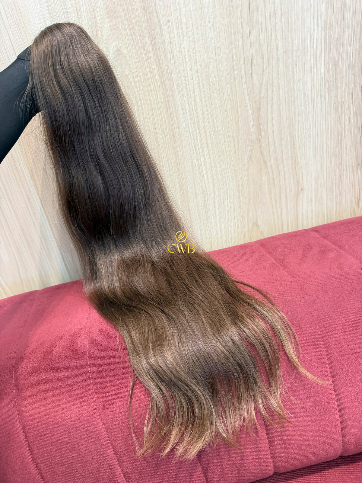 Cabelo Loiro Natural Escuro 74cm 129g Ondulado Brasileiro do Sul