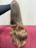 Cabelo Loiro Natural Médio 72cm 141g Ondulado Brasileiro do Sul