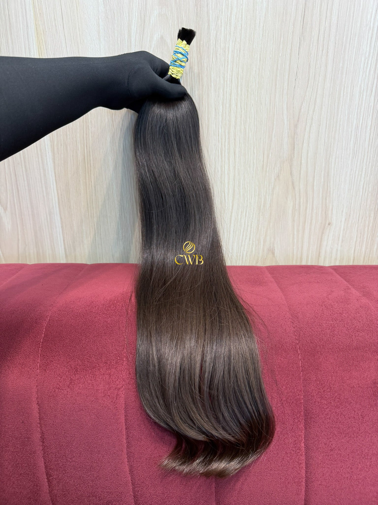 Cabelo Castanho Claro 64cm 90g Brasileiro do Sul