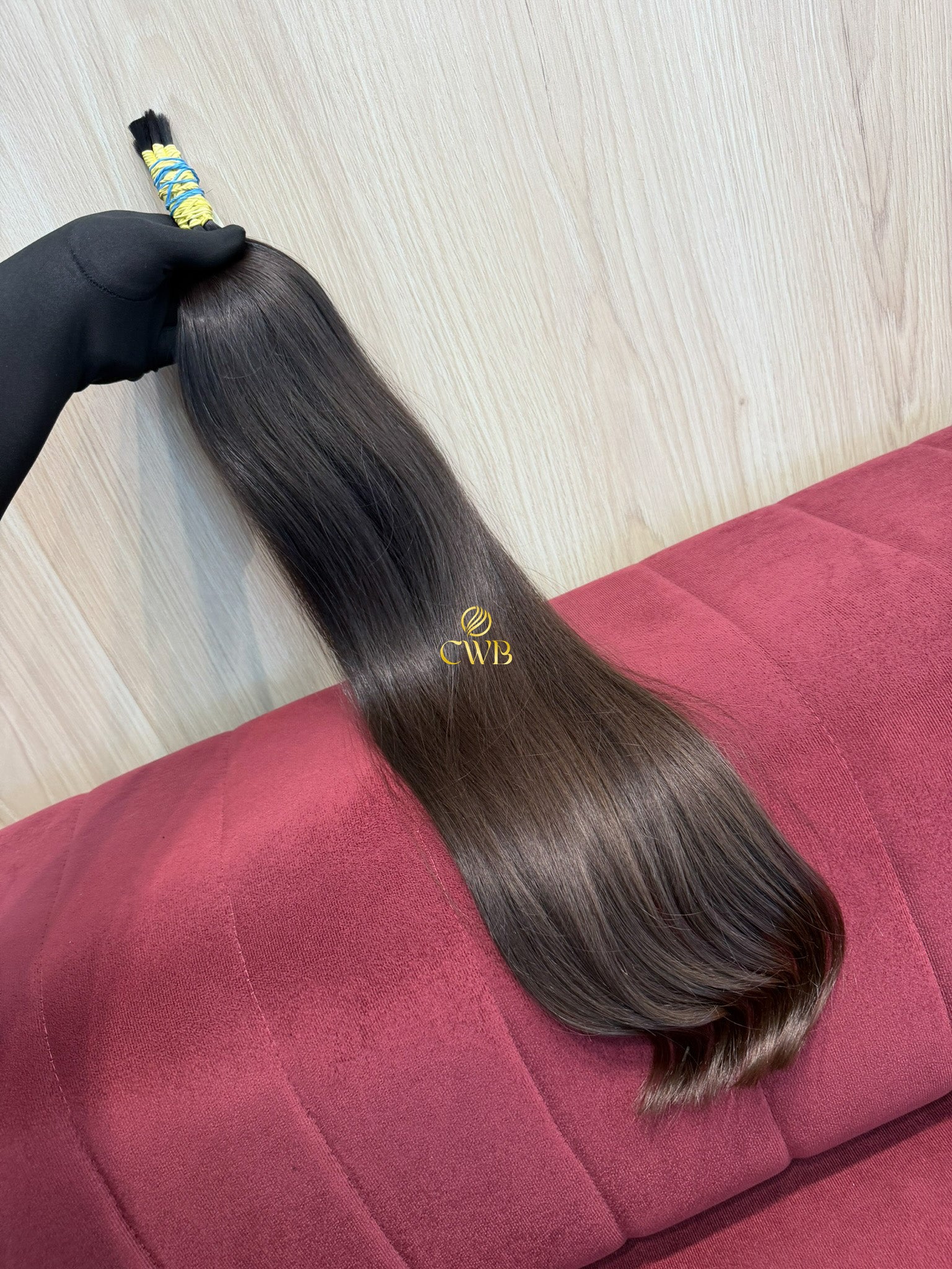Cabelo Castanho Claro 64cm 90g Brasileiro do Sul