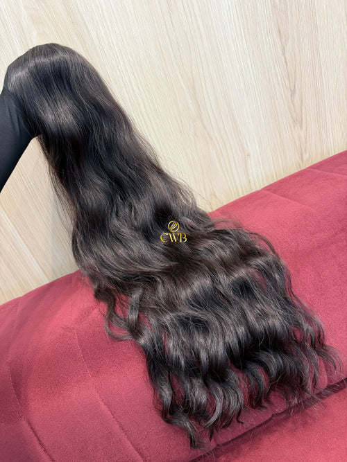 Cabelo Castanho Médio 74cm 141g Brasileiro do Sul