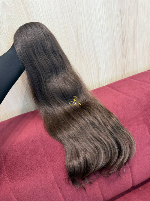 Cabelo Castanho Médio 61cm 113g Brasileiro do Sul