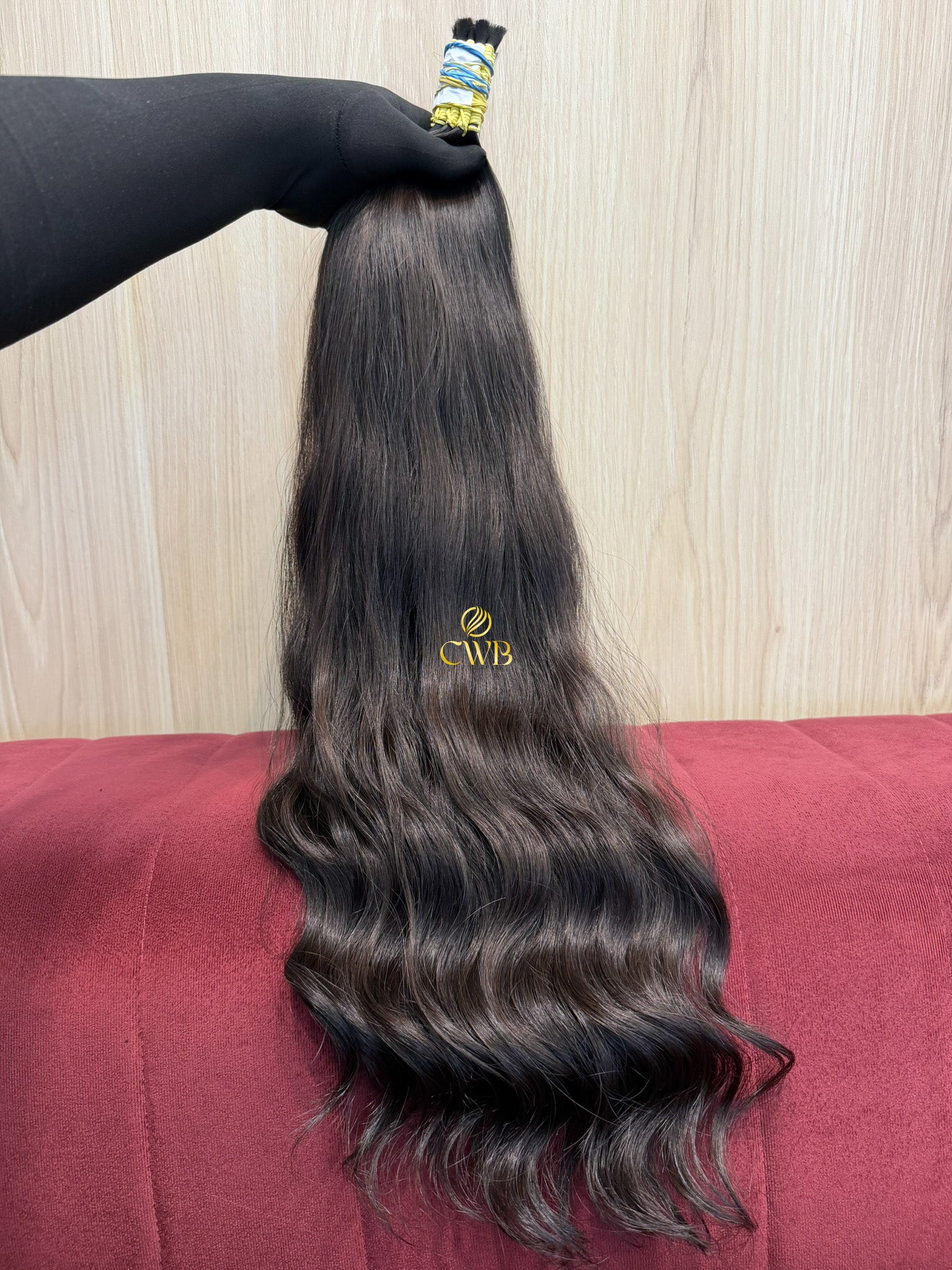 Cabelo Castanho Escuro 69cm 203g Brasileiro do Sul