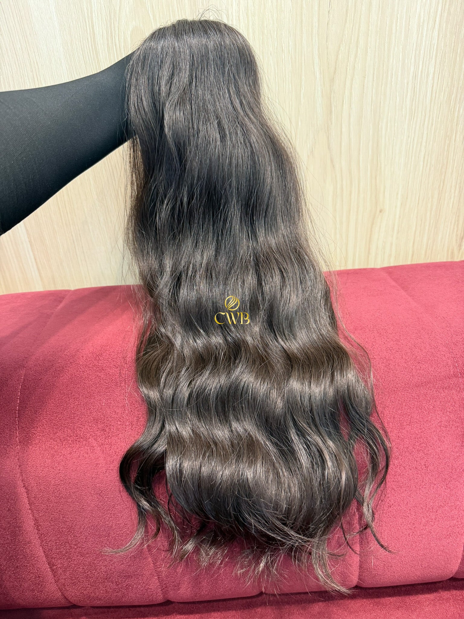 Cabelo Castanho Escuro 62cm 195g Brasileiro do Sul
