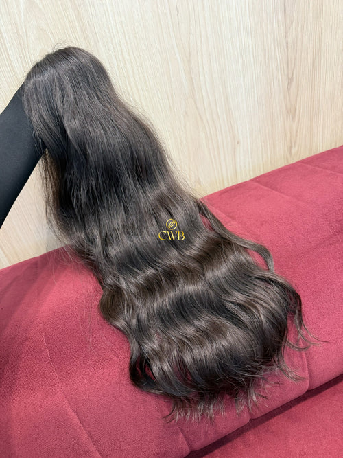 Cabelo Castanho Escuro 62cm 195g Brasileiro do Sul