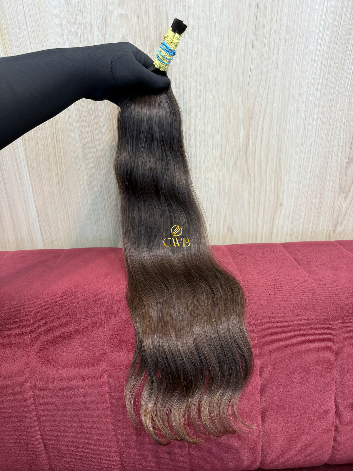 Cabelo Castanho Natural Claro 62cm 83g Brasileiro do Sul