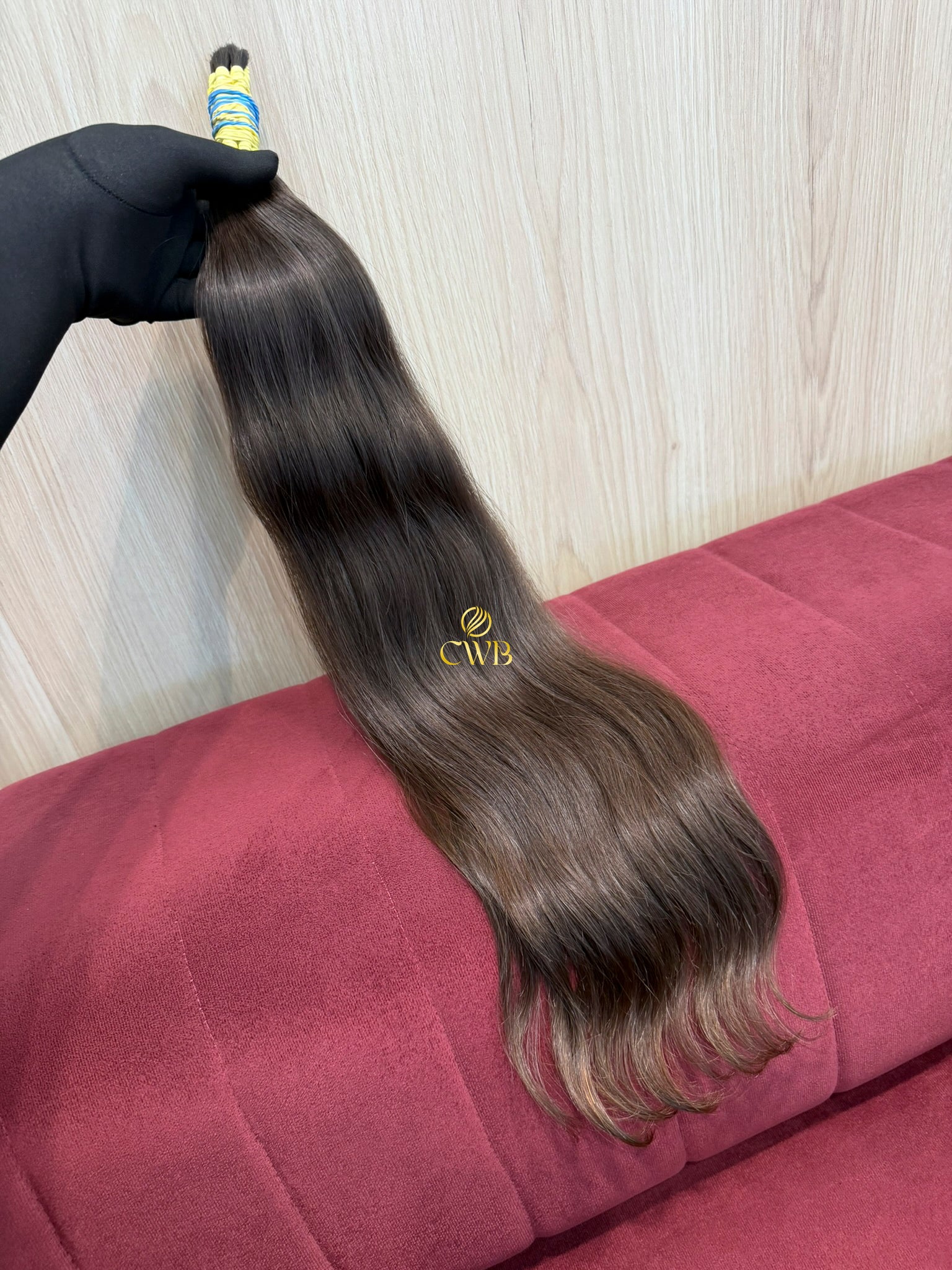 Cabelo Castanho Natural Claro 62cm 83g Brasileiro do Sul