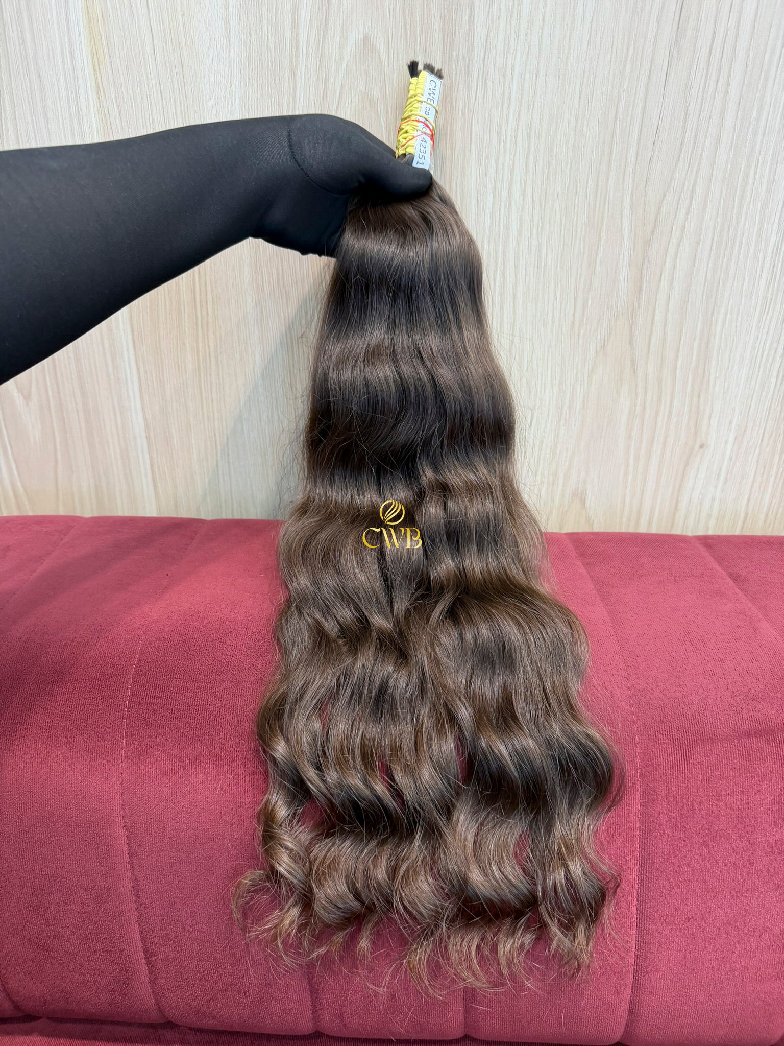 Cabelo Castanho Natural Claro 58cm 105g Brasileiro do Sul