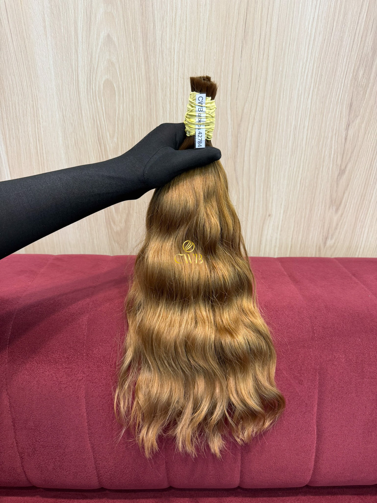 Cabelo loiro claro natural 45cm 153g — CWB Cabelos Humanos