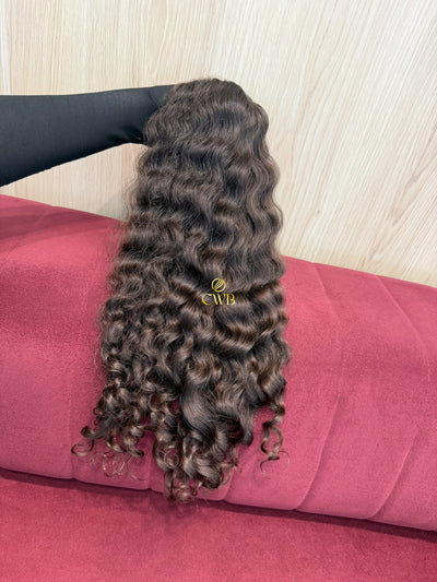Cabelo Castanho Médio Natural 56cm 144g Brasileiro do Sul