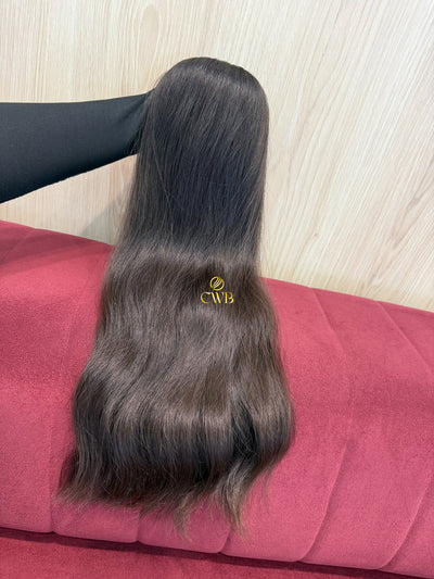 Cabelo Castanho Médio Natural 60cm 143g Brasileiro do Sul