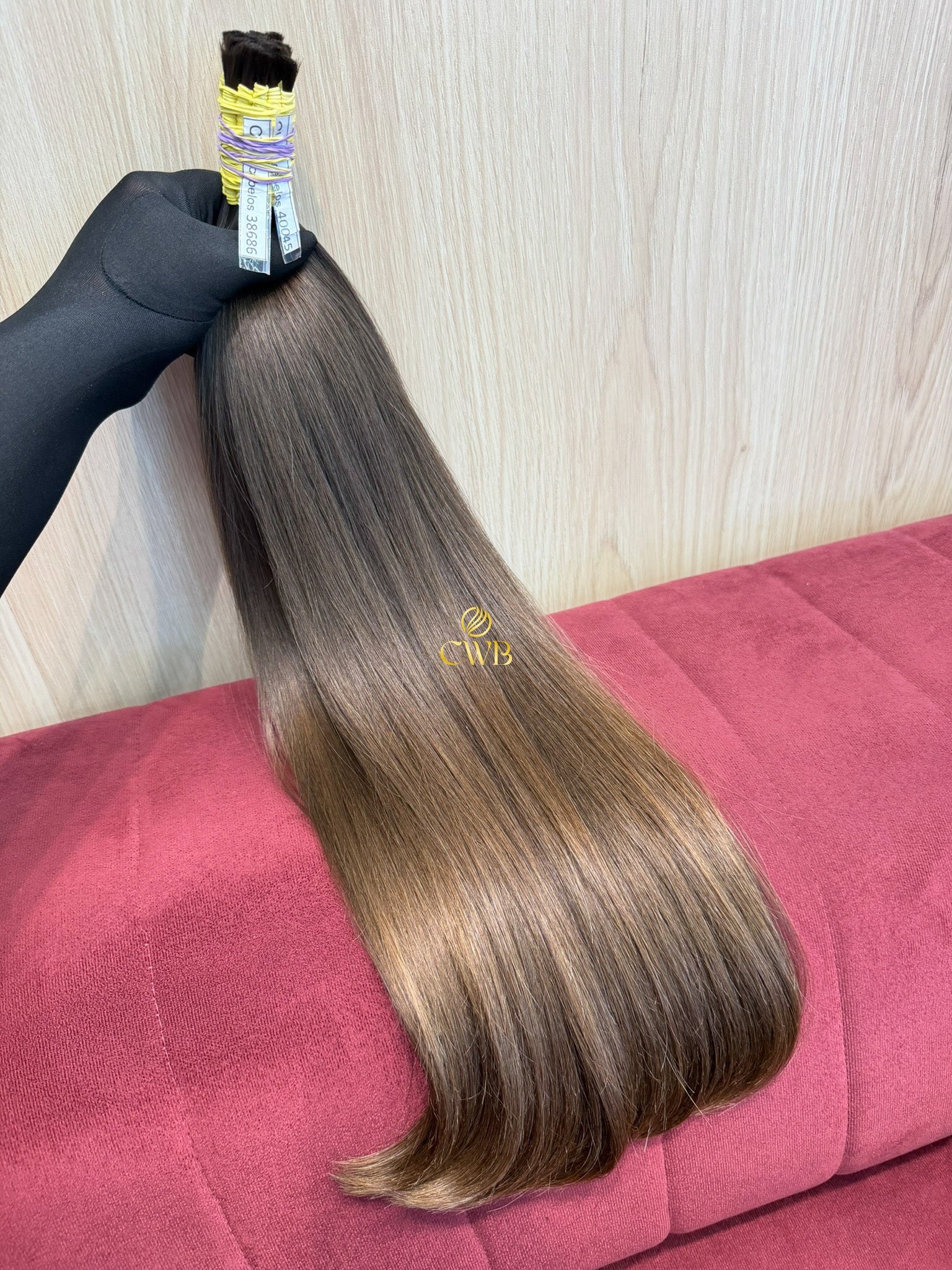 Cabelo Loiro Natural Escuro 62cm 198g Brasileiro do Sul