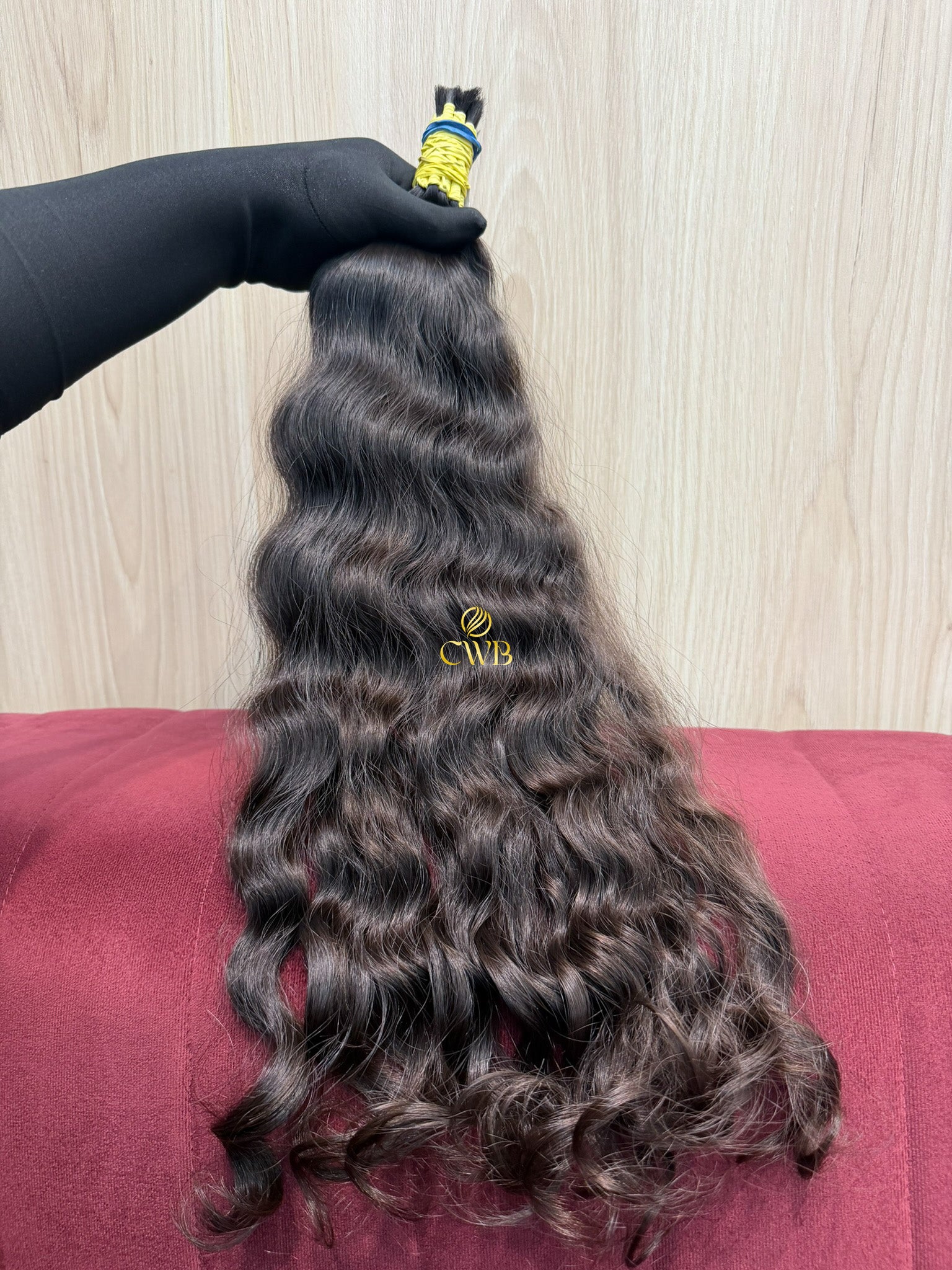 Cabelo Castanho Natural Médio 54cm 146g Brasileiro do Sul