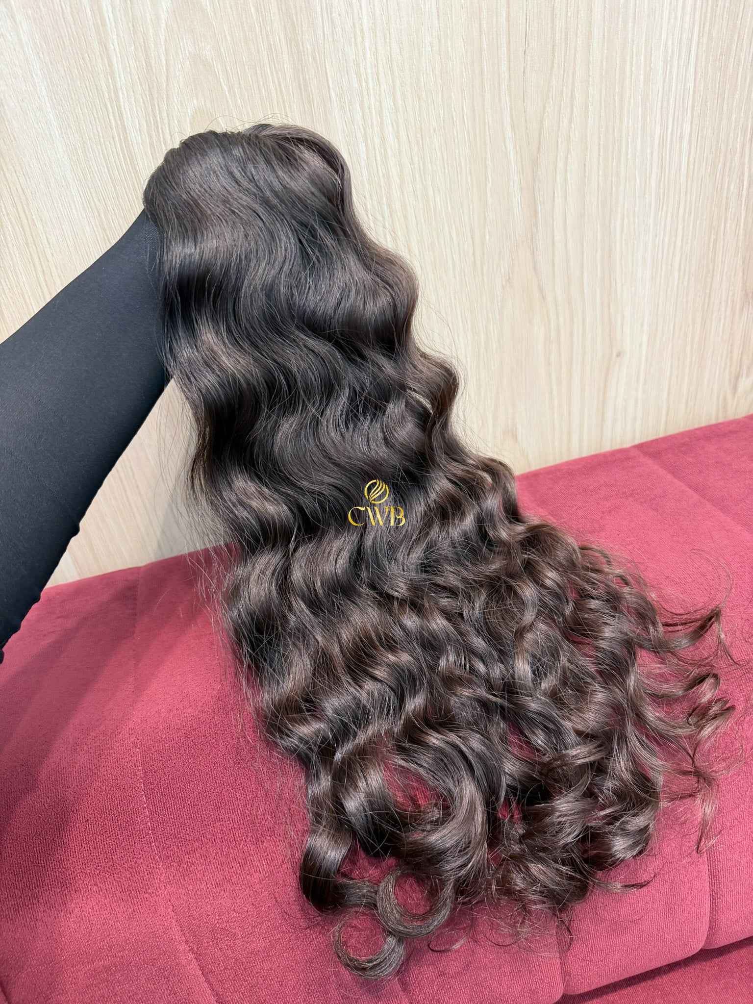 Cabelo Castanho Natural Médio 54cm 146g Brasileiro do Sul