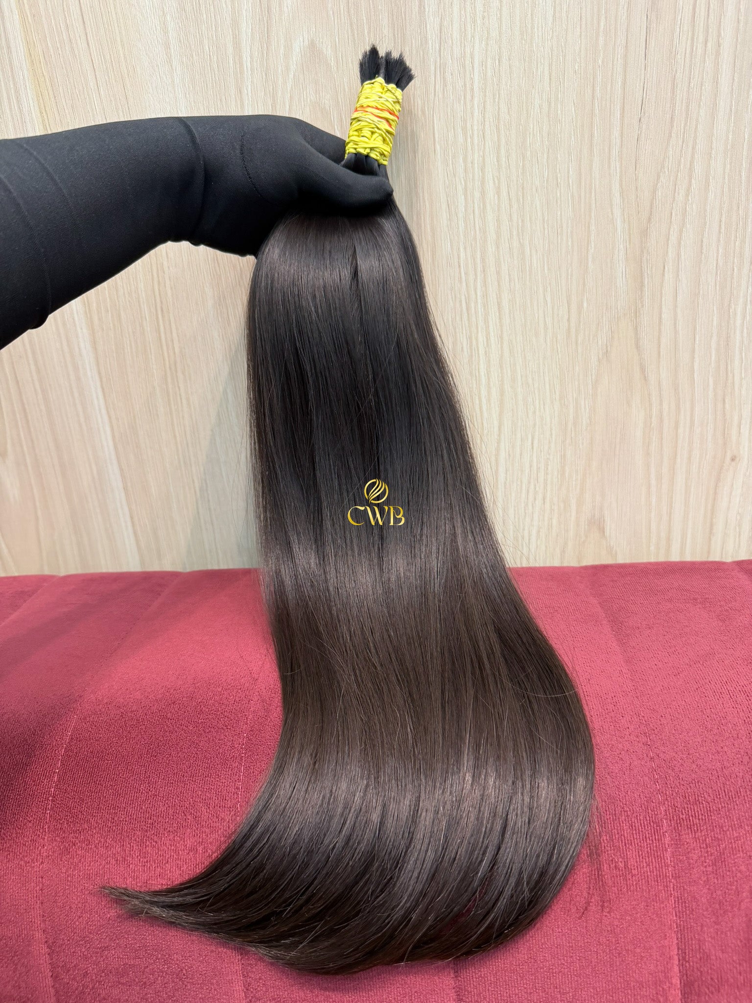 Cabelo Castanho Natural Médio 58cm 132g Brasileiro do Sul