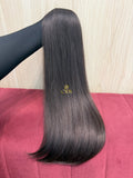 Cabelo Castanho Natural Médio 58cm 132g Brasileiro do Sul