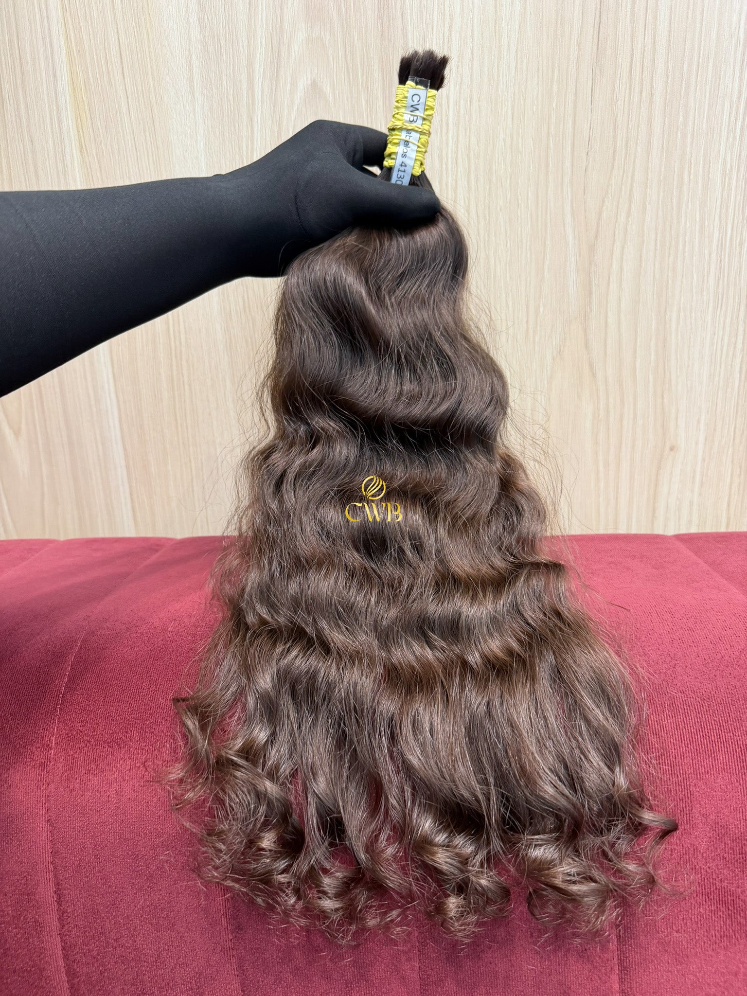 Cabelo Castanho Natural Claro 51cm 101g Brasileiro do Sul