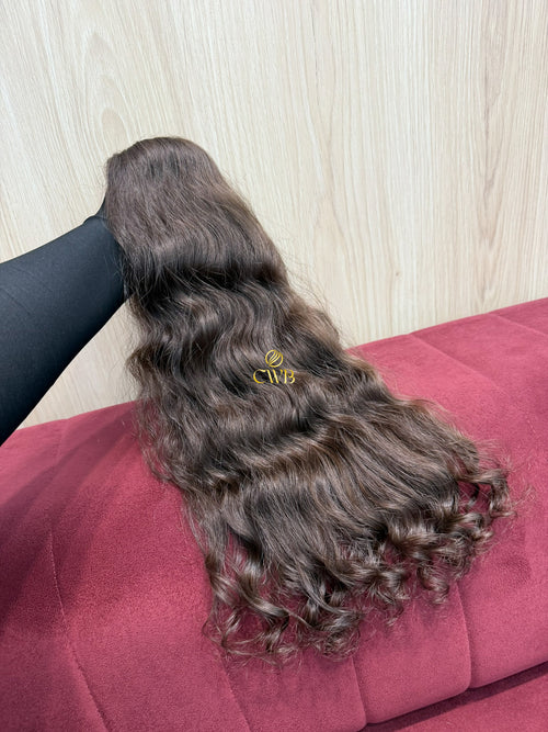 Cabelo Castanho Natural Claro 51cm 101g Brasileiro do Sul