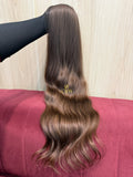 Cabelo Castanho Natural Escuro 71cm 145g Brasileiro do Sul