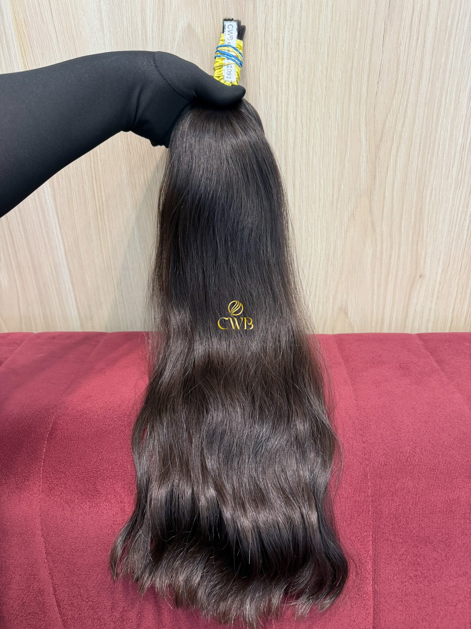 Cabelo Castanho Natural Médio 61cm 113g Brasileiro do Sul