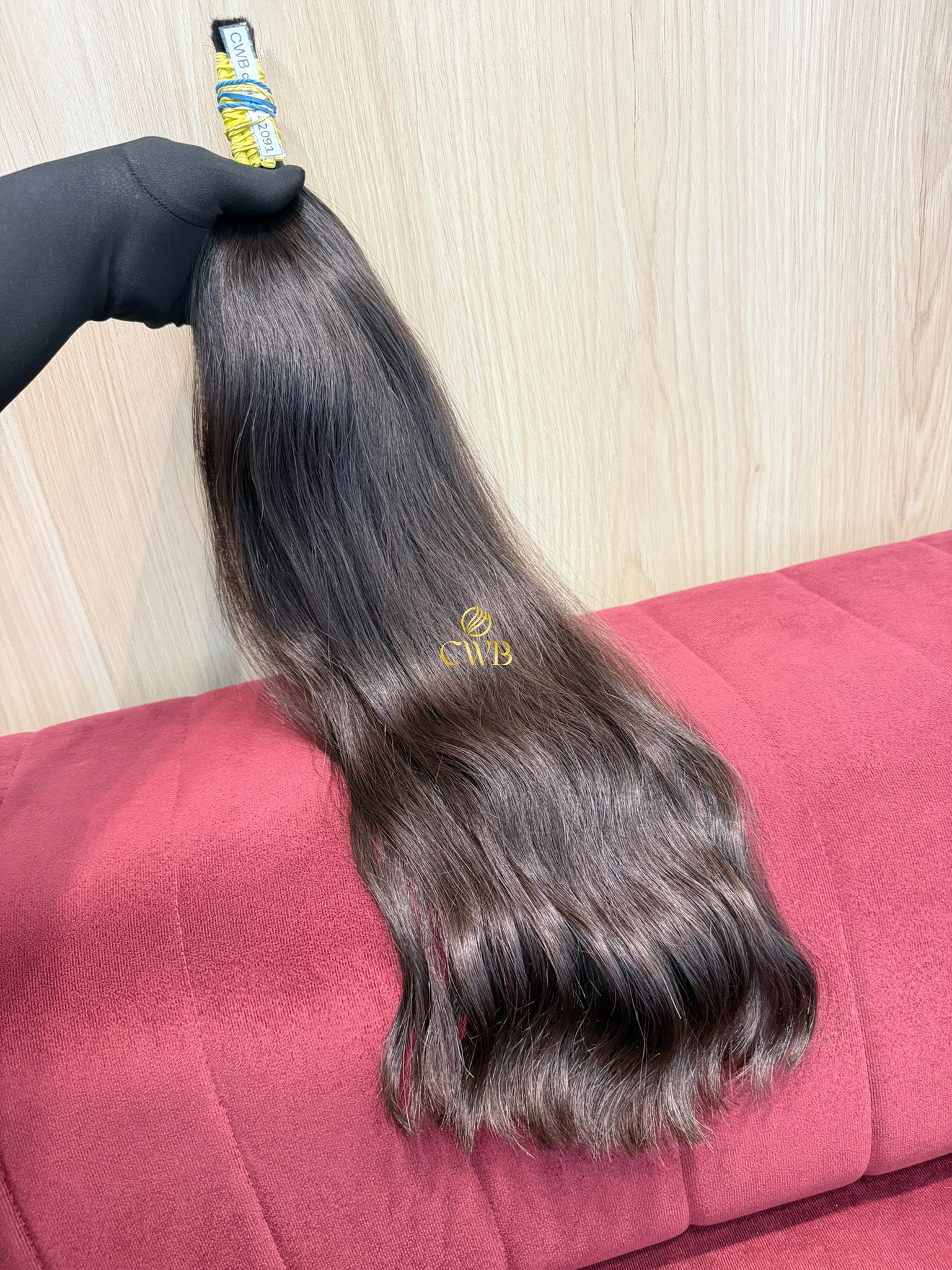 Cabelo Castanho Natural Médio 61cm 113g Brasileiro do Sul