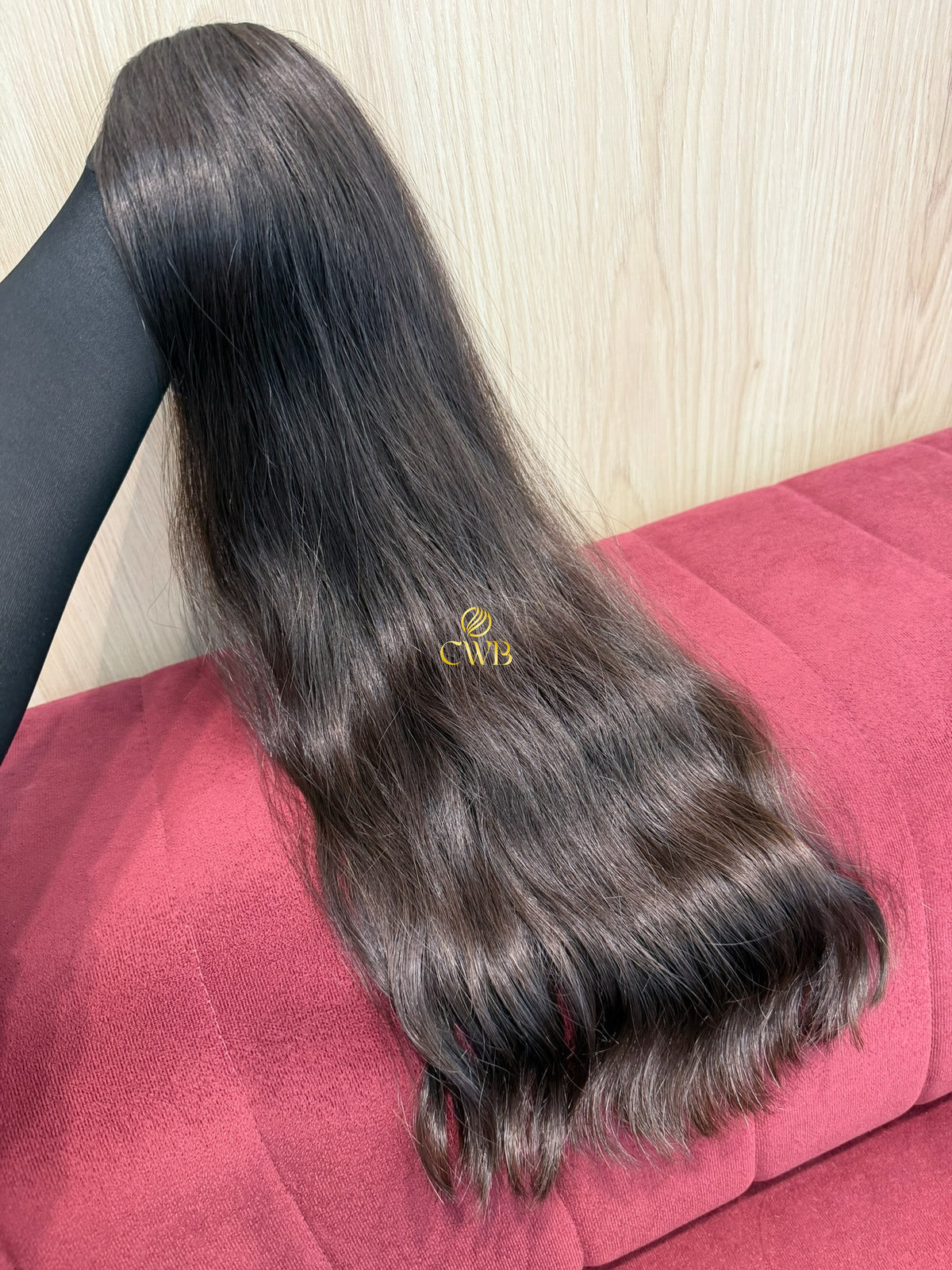 Cabelo Castanho Natural Médio 61cm 113g Brasileiro do Sul