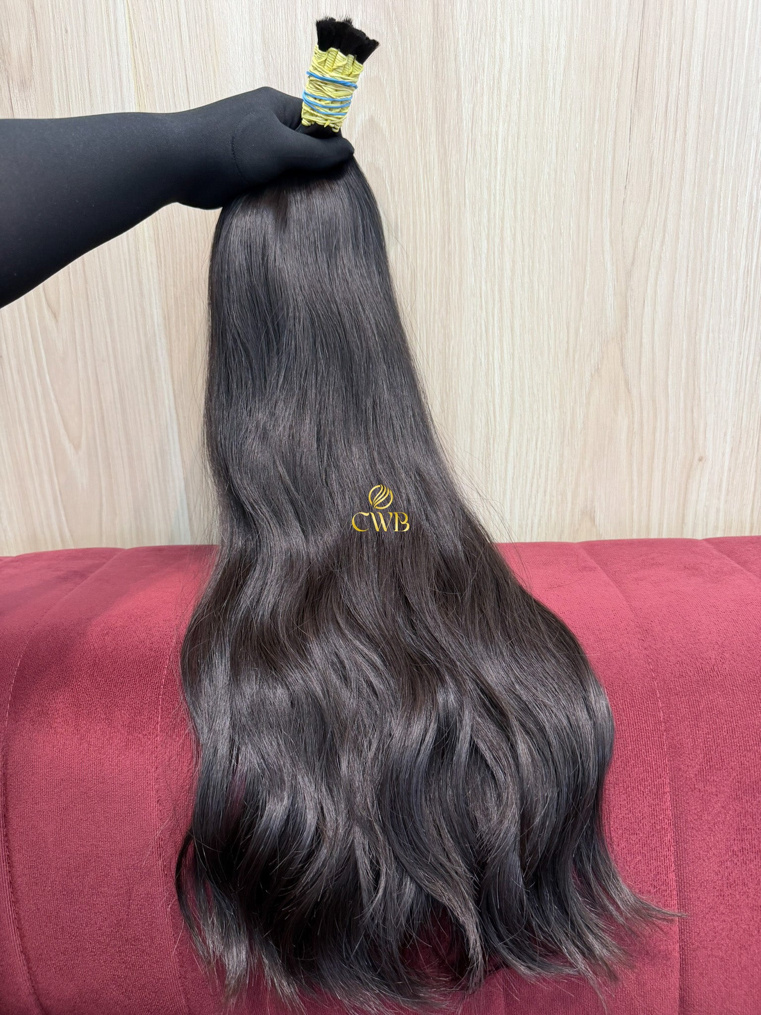 Cabelo Castanho Natural Médio 67cm 253g Brasileiro do Sul