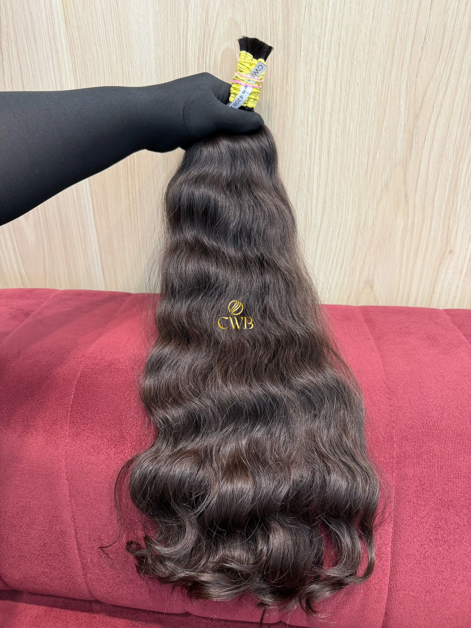Cabelo Castanho Natural Médio 59cm 167g Brasileiro do Sul